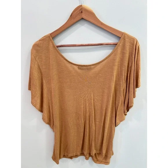 R Marks Women's XL Draped Ruched Front Top Rayon Short Sleeve Blouse Grimlincore - Picture 4 of 9